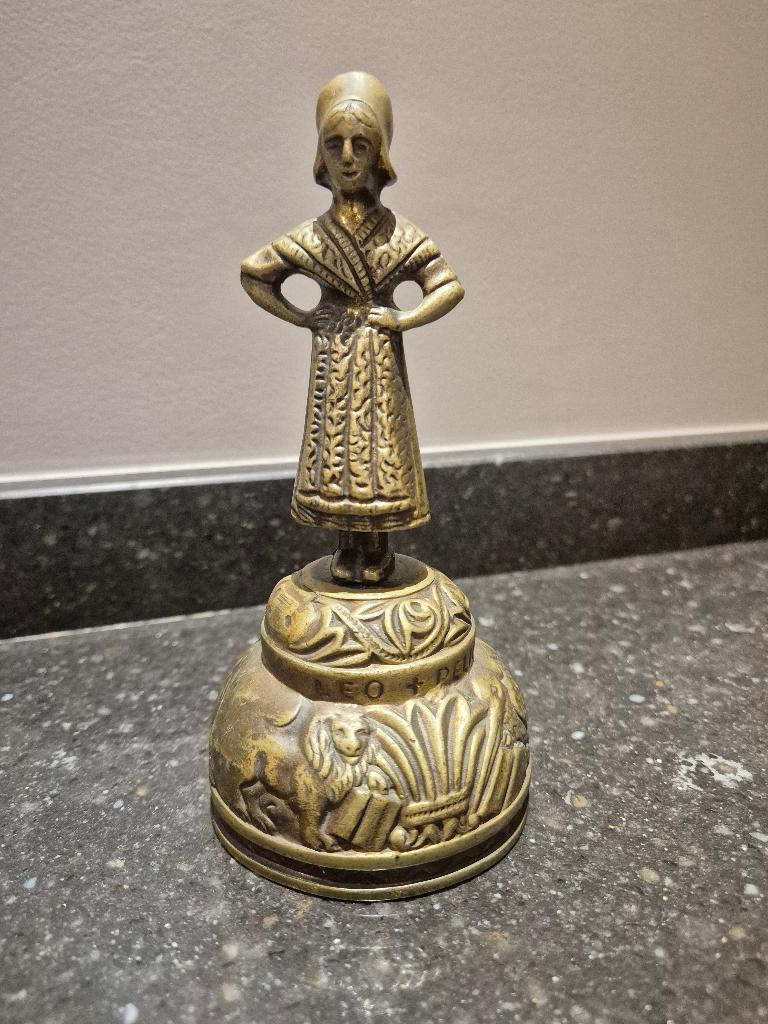 Antieke bronzen decoratieve bel, Antiek en Kunst, Antiek | Brons en Koper, Ophalen of Verzenden, Brons
