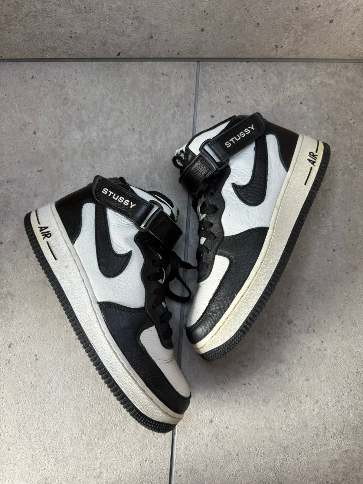 Nike X Stussy Airforce 1 Mid 41, Enlèvement ou Envoi, Comme neuf, Baskets, Noir