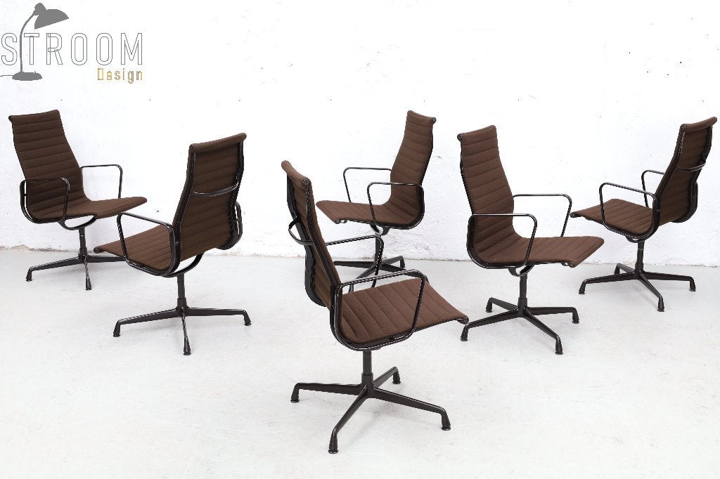 Vitra EA109 Draai Zetels Eames Vintage Design Jaren, Tissus, De Sede B&B Italia Cassina Ligne Roset Togo Retro Artifort, Brun