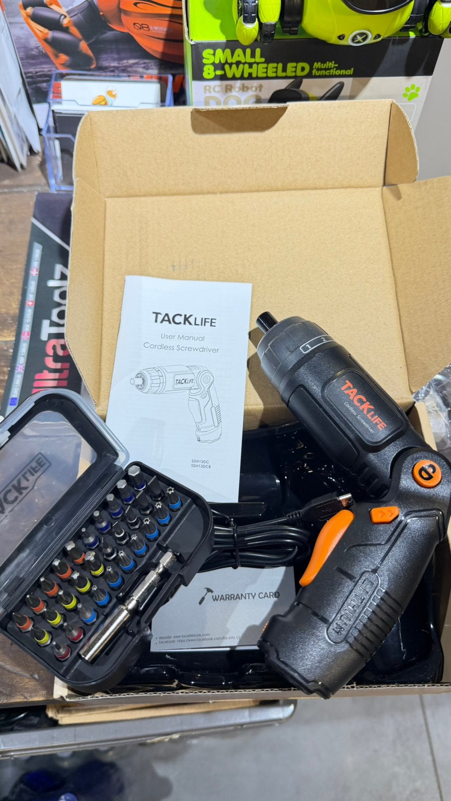 TACKLIFE ELEKTRISCHE SCHROEVENDRAAIER ️ Oplaadbaar️ Compact, Ophalen of Verzenden, Nieuw