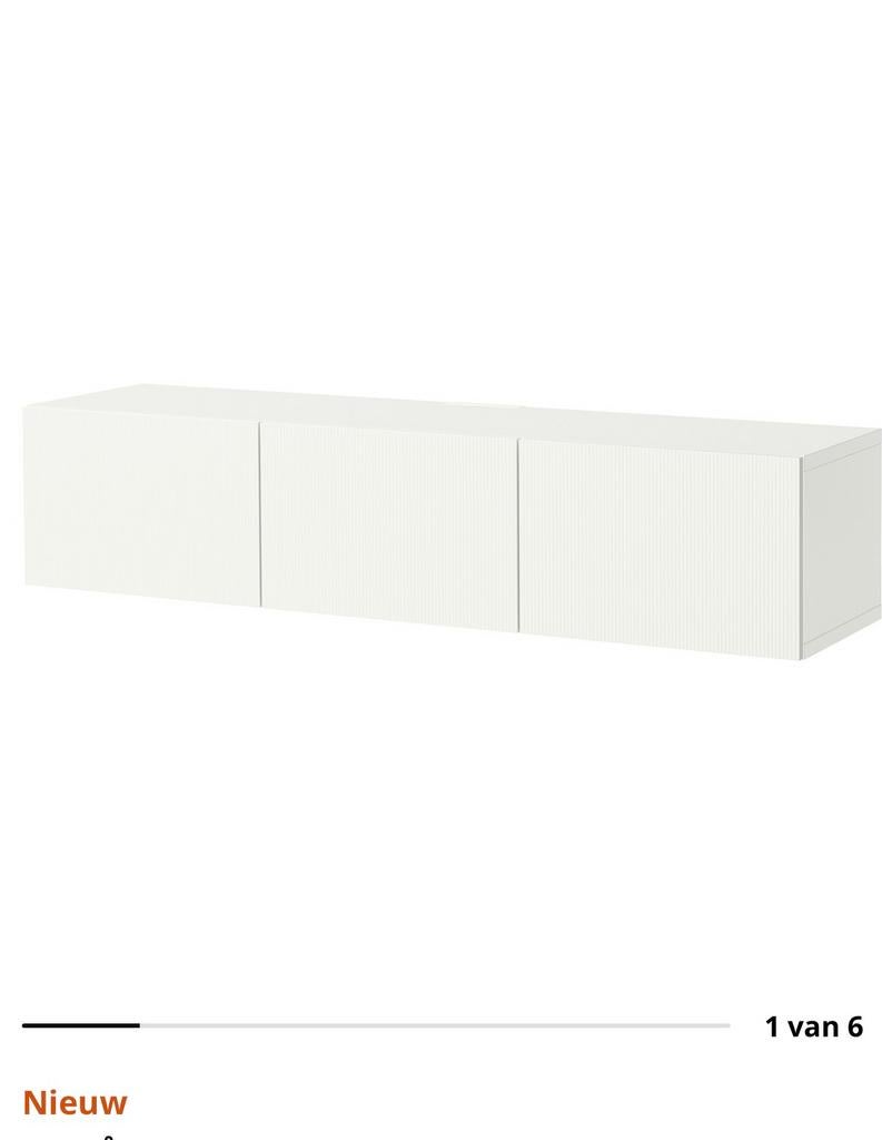 Besta Ikea tv mobel wit, Ophalen, Zo goed als nieuw