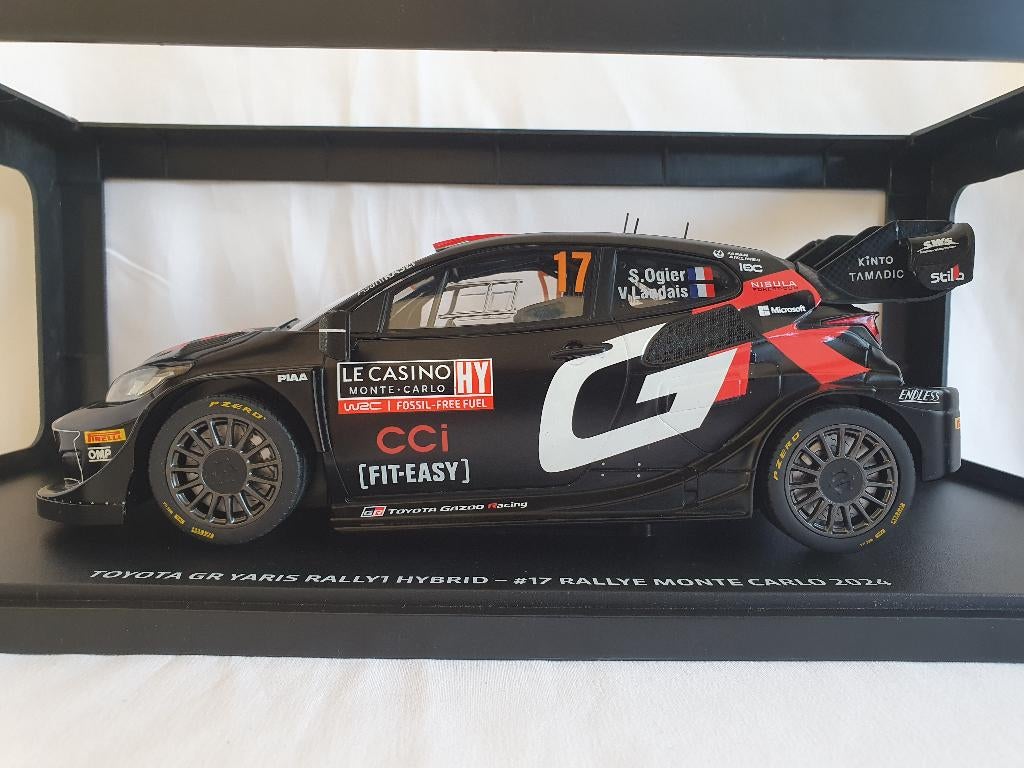 Toyota GR Yaris Hybrid Monte Carlo Rally 2024 Ixo 1:18, Hobby en Vrije tijd, Ophalen of Verzenden, Nieuw, Auto, Overige merken