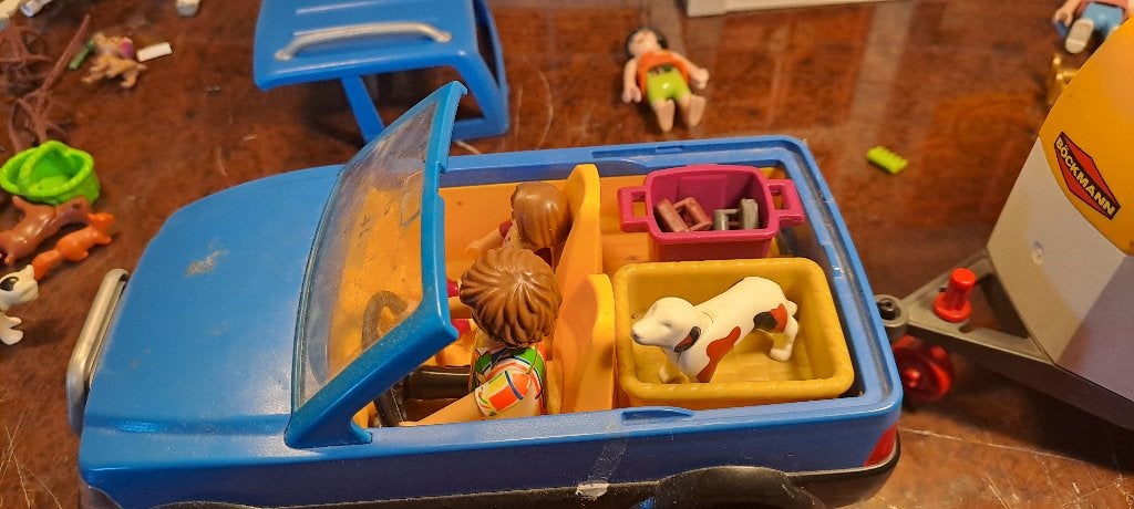 playmobil jeep, Ophalen