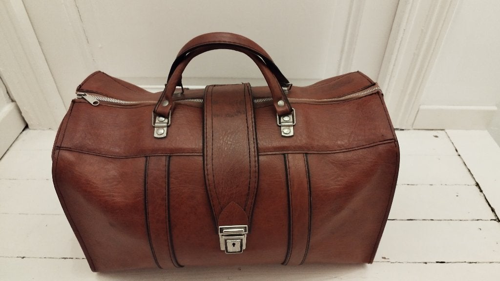 Sac de voyage vintage, Enlèvement ou Envoi, Utilisé, Brun