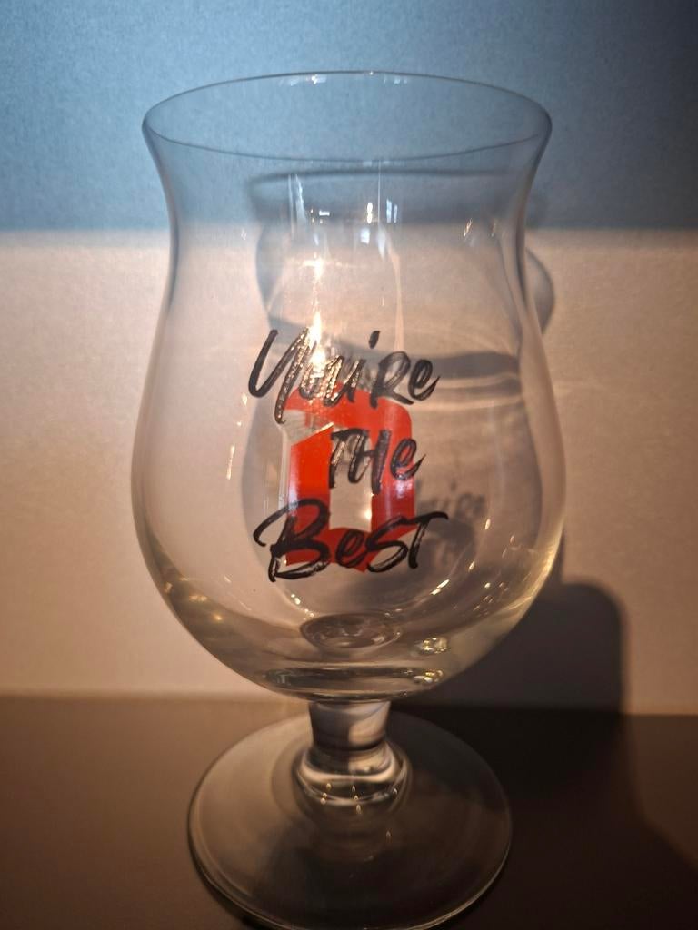 Duvel glas You're the best, Verzamelen, Ophalen of Verzenden, Duvel