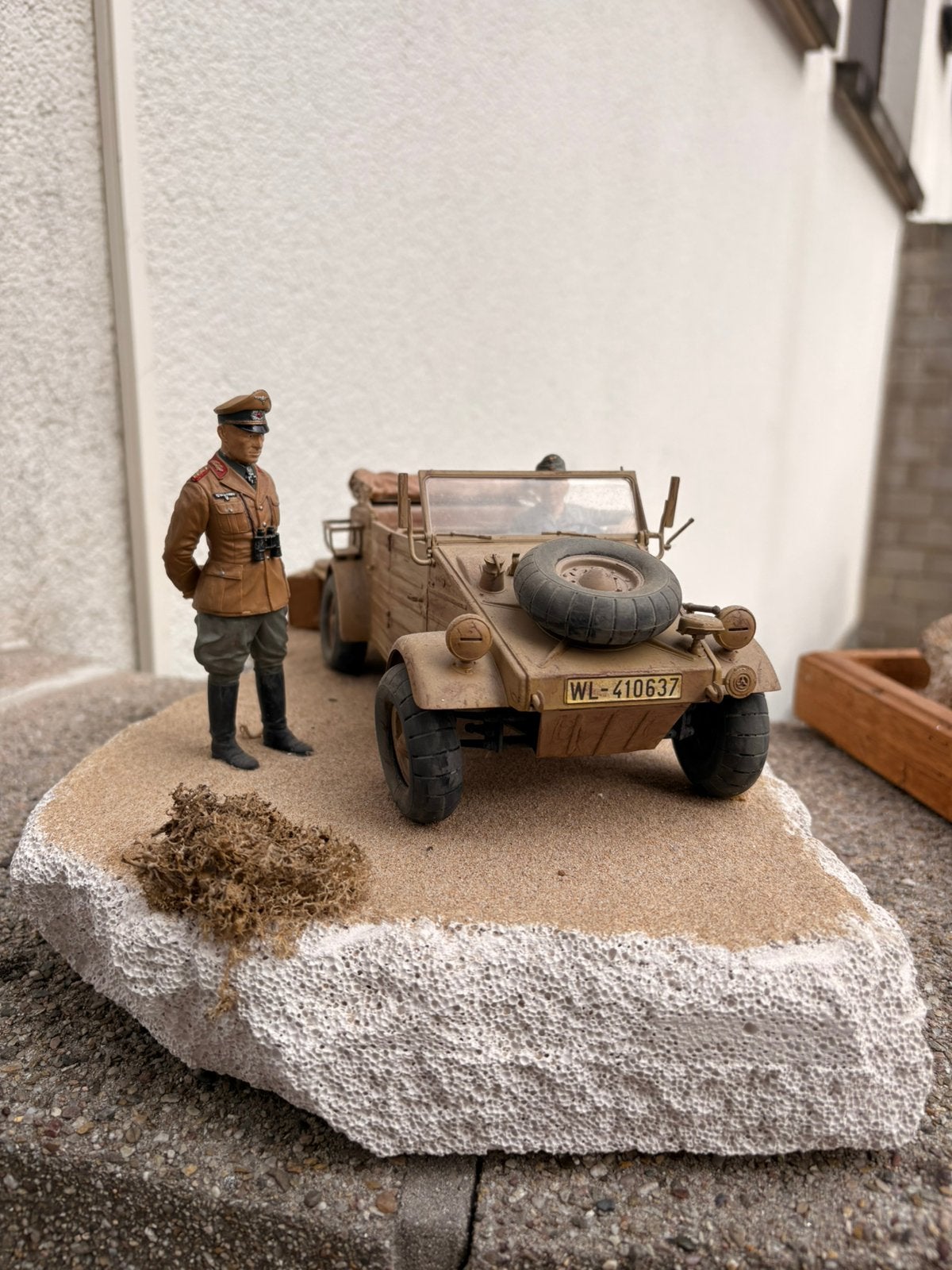 Maquette WWII German Kübelwagen Type 82, Ophalen of Verzenden, Zo goed als nieuw, Overige vormen, 100 tot 150 cm