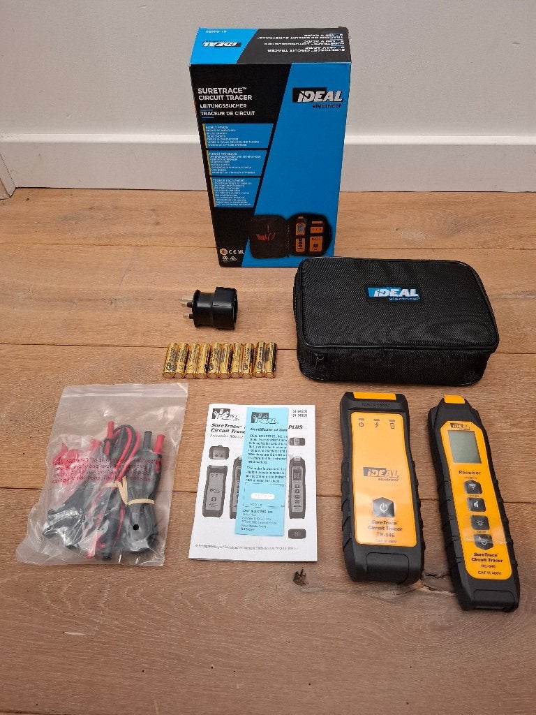 Stroomkringzoeker + Zender & Ontvanger - IDEAL Elec. - NIEUW, Doe-het-zelf en Bouw, Verzenden, Nieuw, Elektriciteit