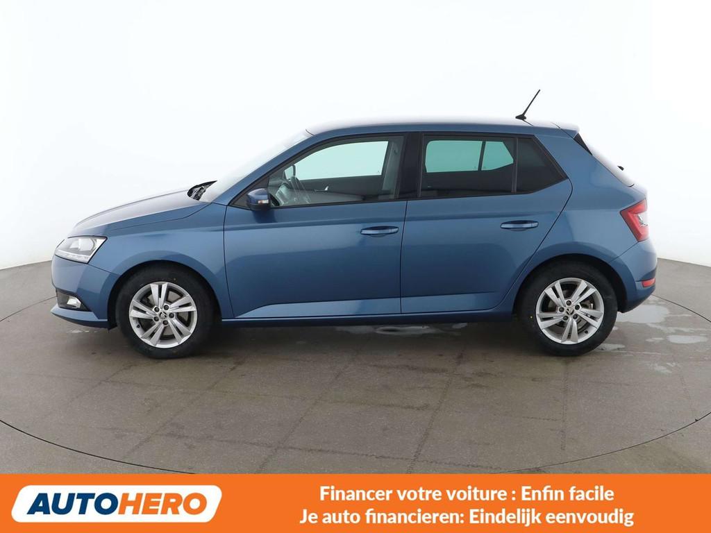 Skoda Fabia 1.0 TSI Ambition (bj 2021, automaat), Auto's, Gebruikt, 95 pk, Blauw, https://public.car-pass.be/vhr/9f1e5867-3519-4b5c-8e86-a089e7a52965