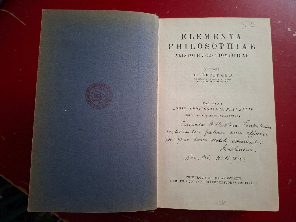 Elementa philosophiae Aristotelico-, Livres, Enlèvement, Utilisé