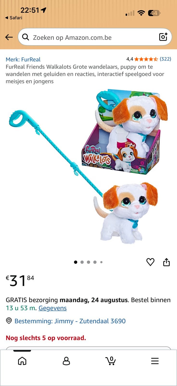 Furreal puppy in perfecte staat, Ophalen of Verzenden, Zo goed als nieuw, Jongen