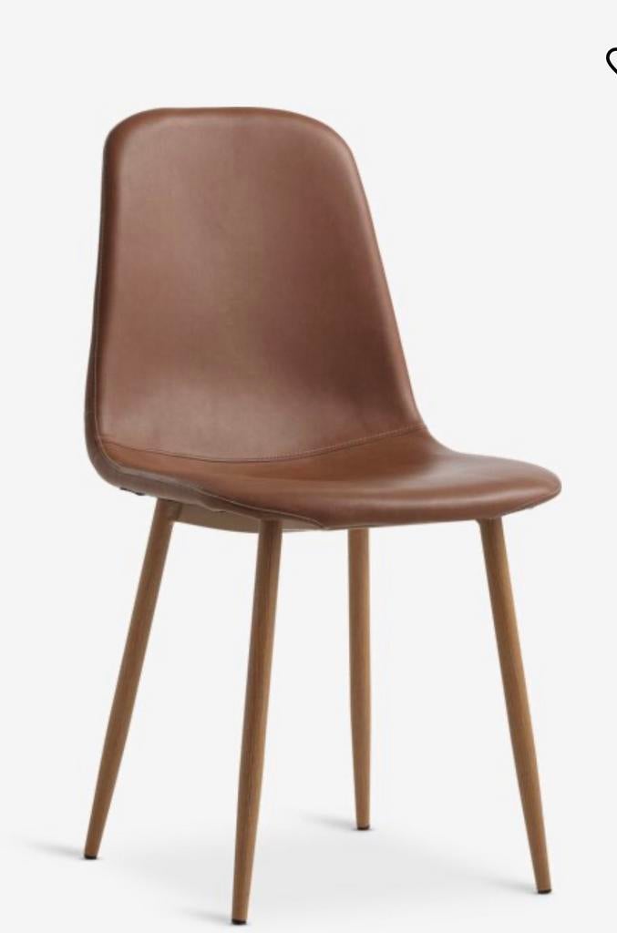 Stoel cognac 6 stuks!, Ophalen, Zo goed als nieuw