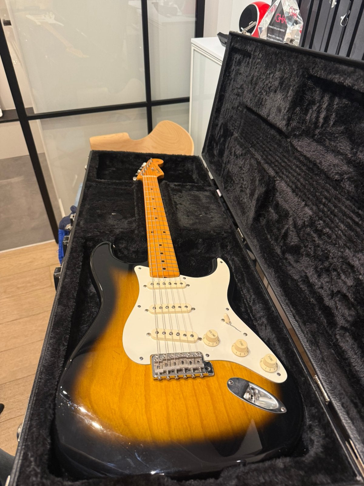 Fender Stratocaster American Vintage 57 (first serie), Muziek en Instrumenten, Ophalen of Verzenden, Zo goed als nieuw, Fender