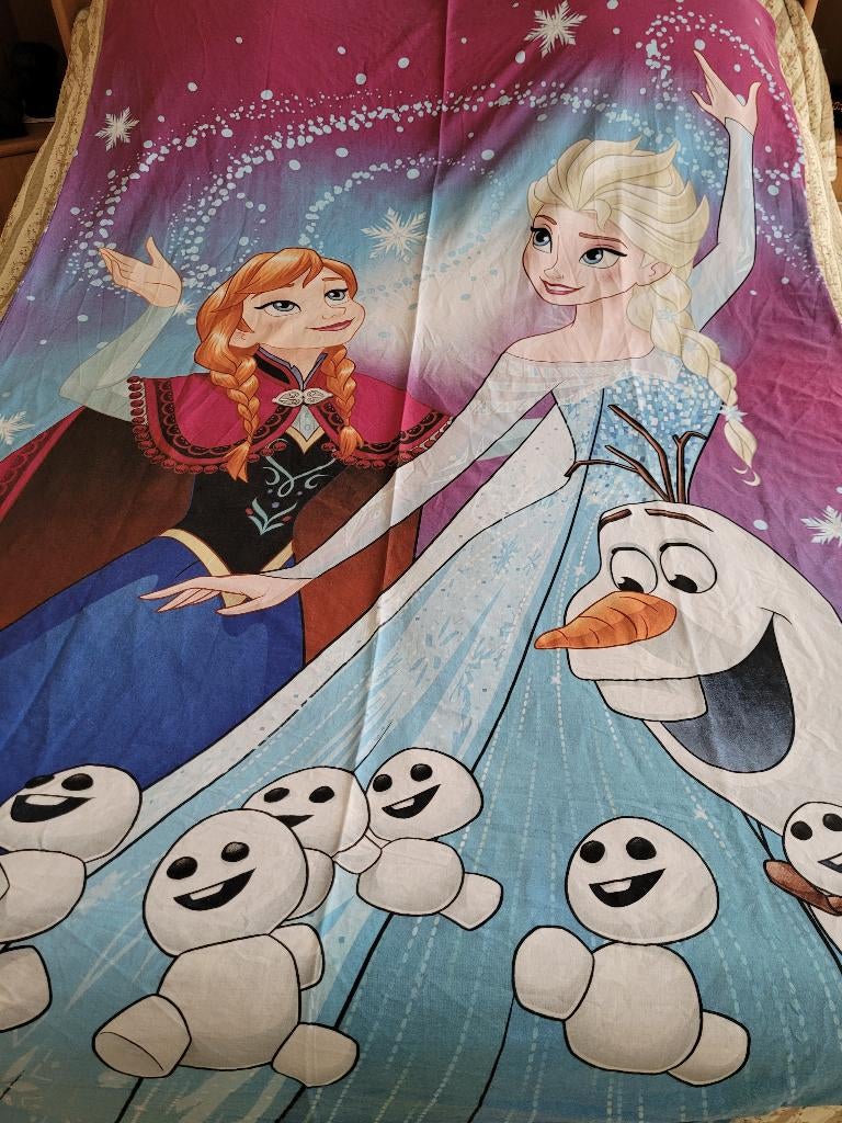 HOUSSE DE COUETTE"LA REINE DES NEIGES", Garçon ou Fille, Autres couleurs, Housse de couette, Comme neuf