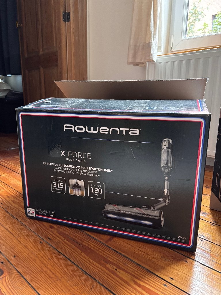 NEUF : Rowenta X-Force Flex 16.60, Enlèvement ou Envoi, Réservoir, Aspirateur balai, Station de charge