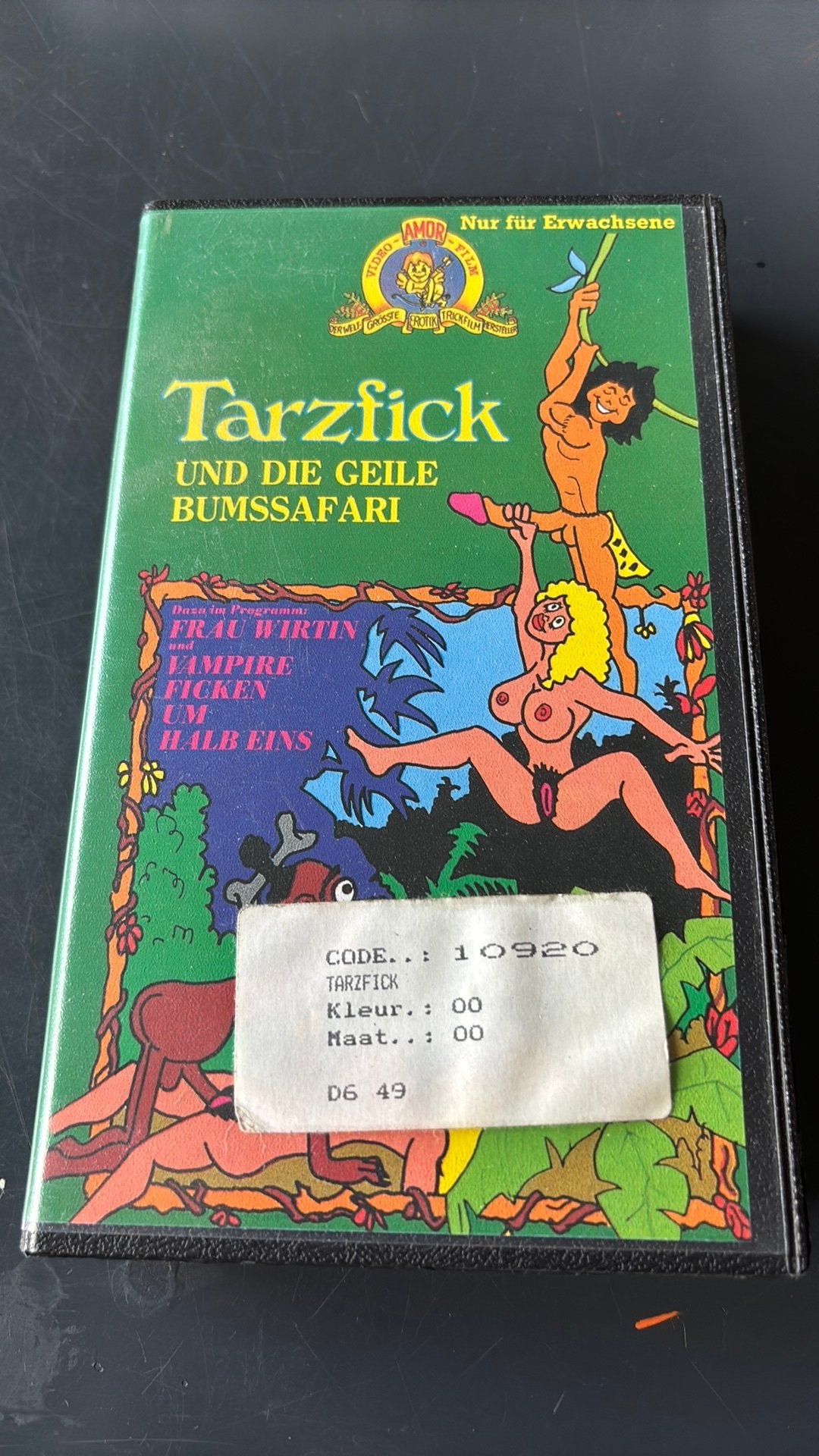Vintage erotische VHS – Tarzick, Ophalen of Verzenden, Zo goed als nieuw, Duits, VHS