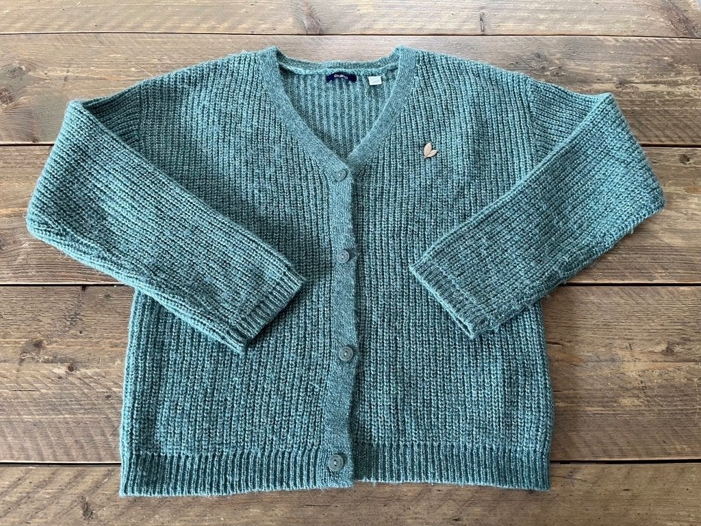 Gilet chaud OKAIDI avec un peu de fil scintillant taille 158, Enfants & Bébés, Enlèvement ou Envoi, Okaïdi, Fille, Pull ou Veste