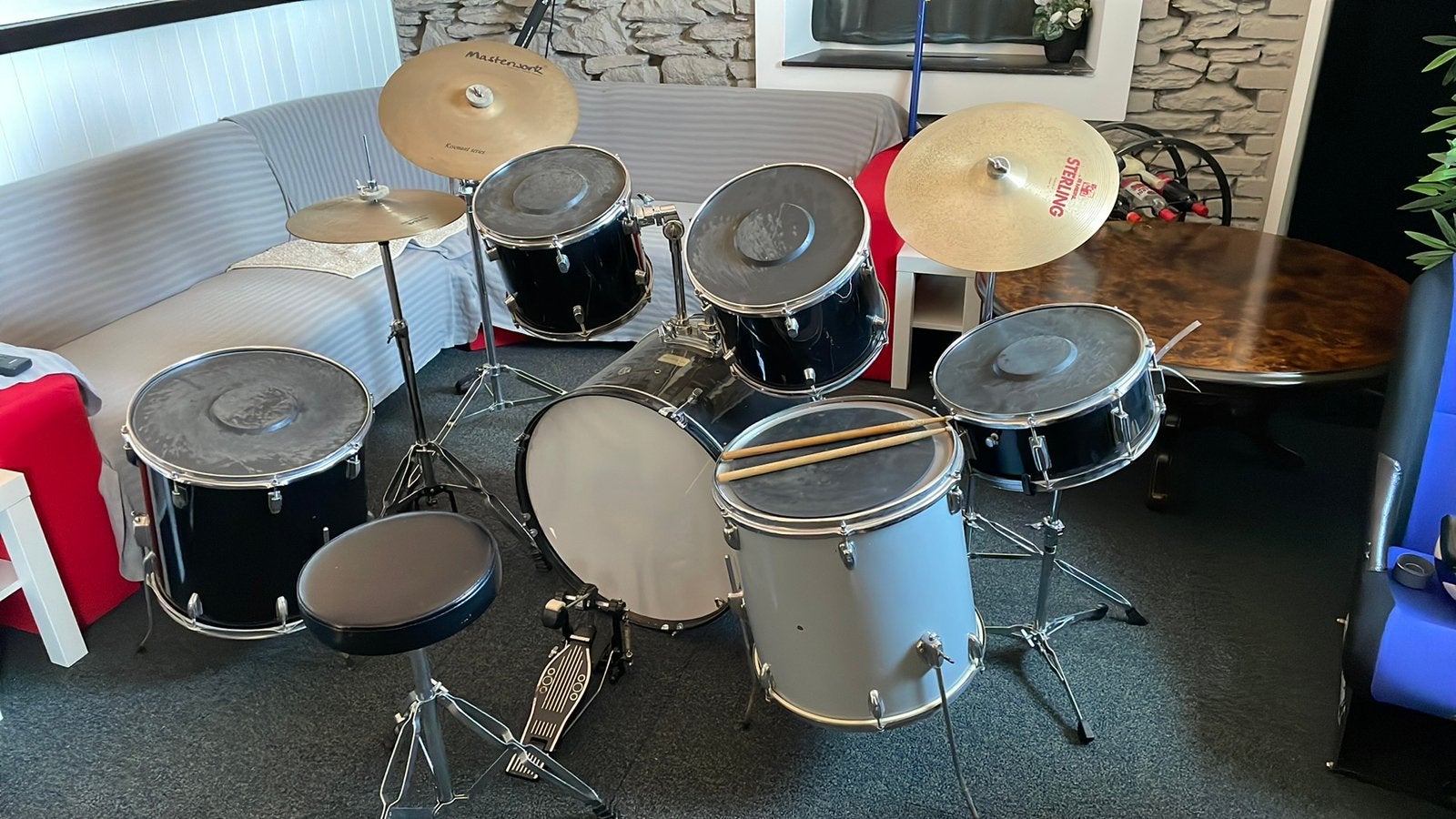 Drumstel, Muziek en Instrumenten, Drumstellen en Slagwerk, Ophalen, Gebruikt