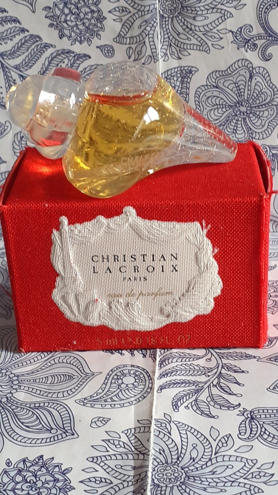 miniature de parfum pleine christian lacroix paris  +boite, Collections, Enlèvement ou Envoi, Comme neuf, Miniature, Plein