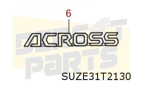 Suzuki Across (9/20-) (A5Z) 	embleem tekst "Cross" op achter, Auto-onderdelen, -, Verzenden, -, Nieuw