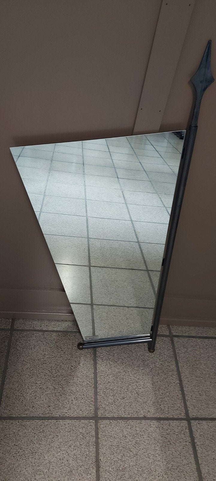 Moderne spiegel. H.100cn b.45cm., Ophalen, Minder dan 80 cm, Zo goed als nieuw, 80 tot 120 cm