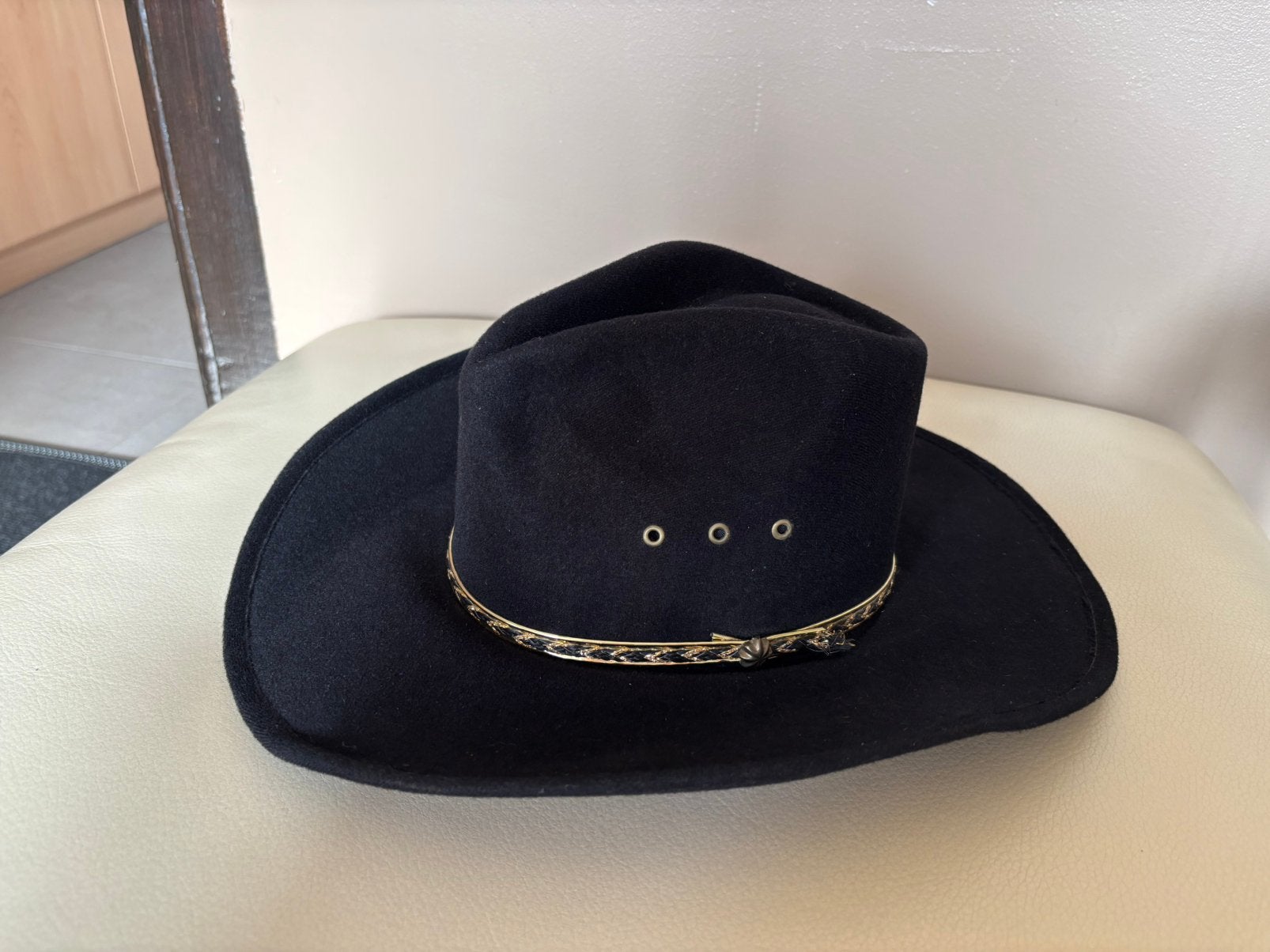 Chapeau de cow-boy Western Express noir - Taille 56, Enlèvement, Comme neuf, 57 cm (M, 7⅛ pouces) ou moins, Chapeau