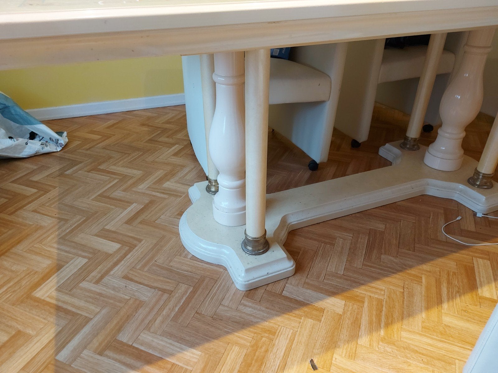 Grote tafel met 6 stoelen, Antiek en Kunst, Ophalen