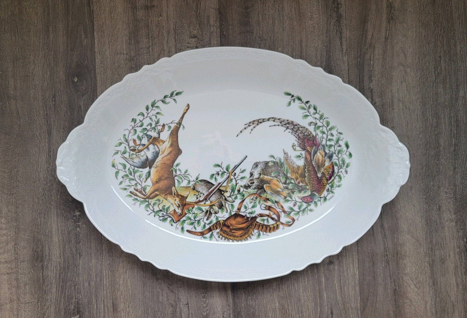 Grote vintage serveerschaal Décors de Paris “Natures Mortes”, Ophalen of Verzenden