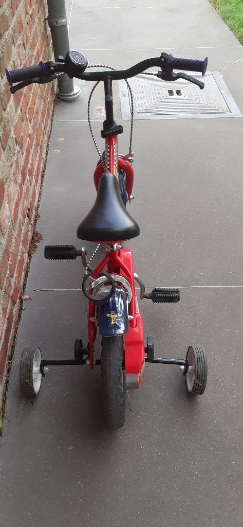 kinderfiets, Ophalen, Gebruikt, Zijwieltjes