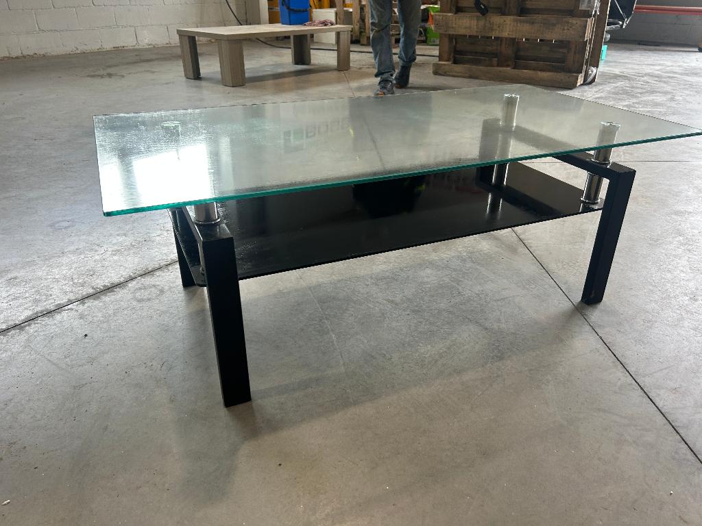 moderne salontafel, 100 à 150 cm, Verre, Enlèvement, Utilisé