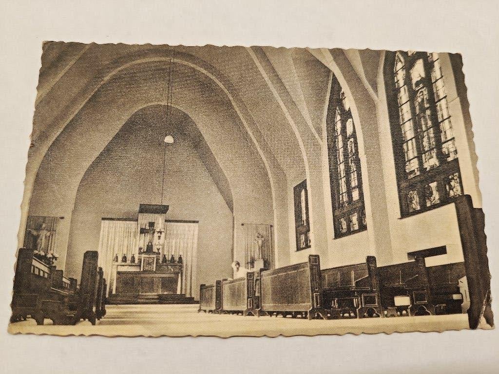 Postkaart Collège Théologique Notre Dame d'Afrique Leuven, Ophalen of Verzenden, 1940 tot 1960, Gelopen, Vlaams-Brabant