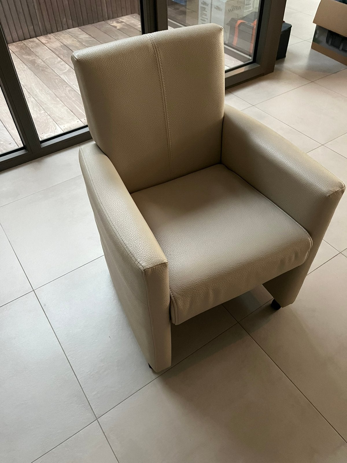 Sièges à roulettes, 6 pièces, beige, Maison & Meubles, Enlèvement, Utilisé