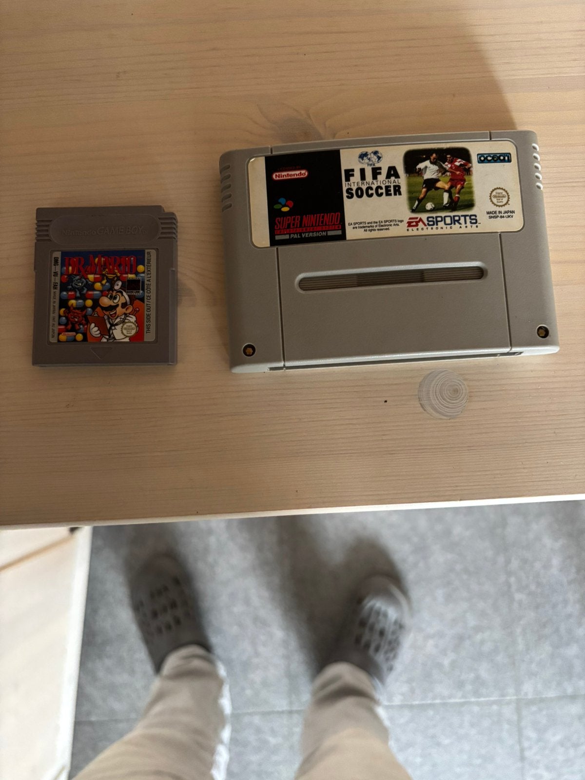 Nintendo Games: Dr. Mario (Game Boy) & FIFA Soccer (SNES), Games en Spelcomputers, Games | Nintendo Super NES, 1 speler, Eén computer