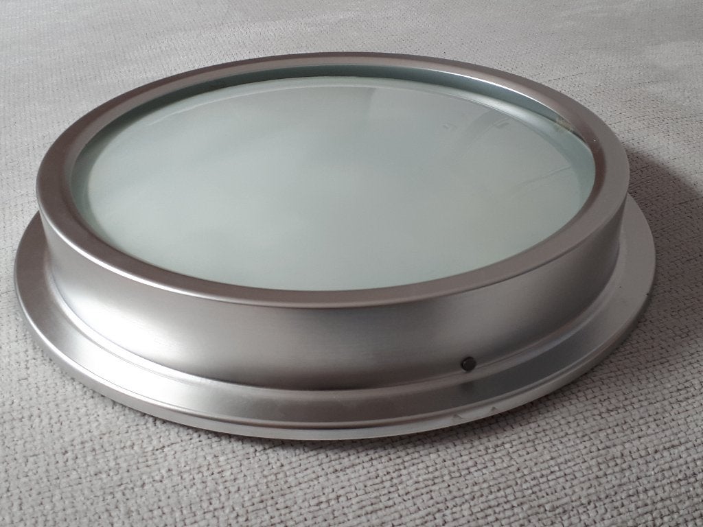 1 plafonnier rétro, lampe bateau, habitat spot, alu, Enlèvement ou Envoi, Verre