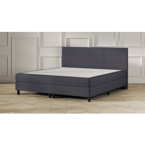 Lit Boxspring taupe 180x200, Maison & Meubles, Brun, Enlèvement, Utilisé, 180 cm
