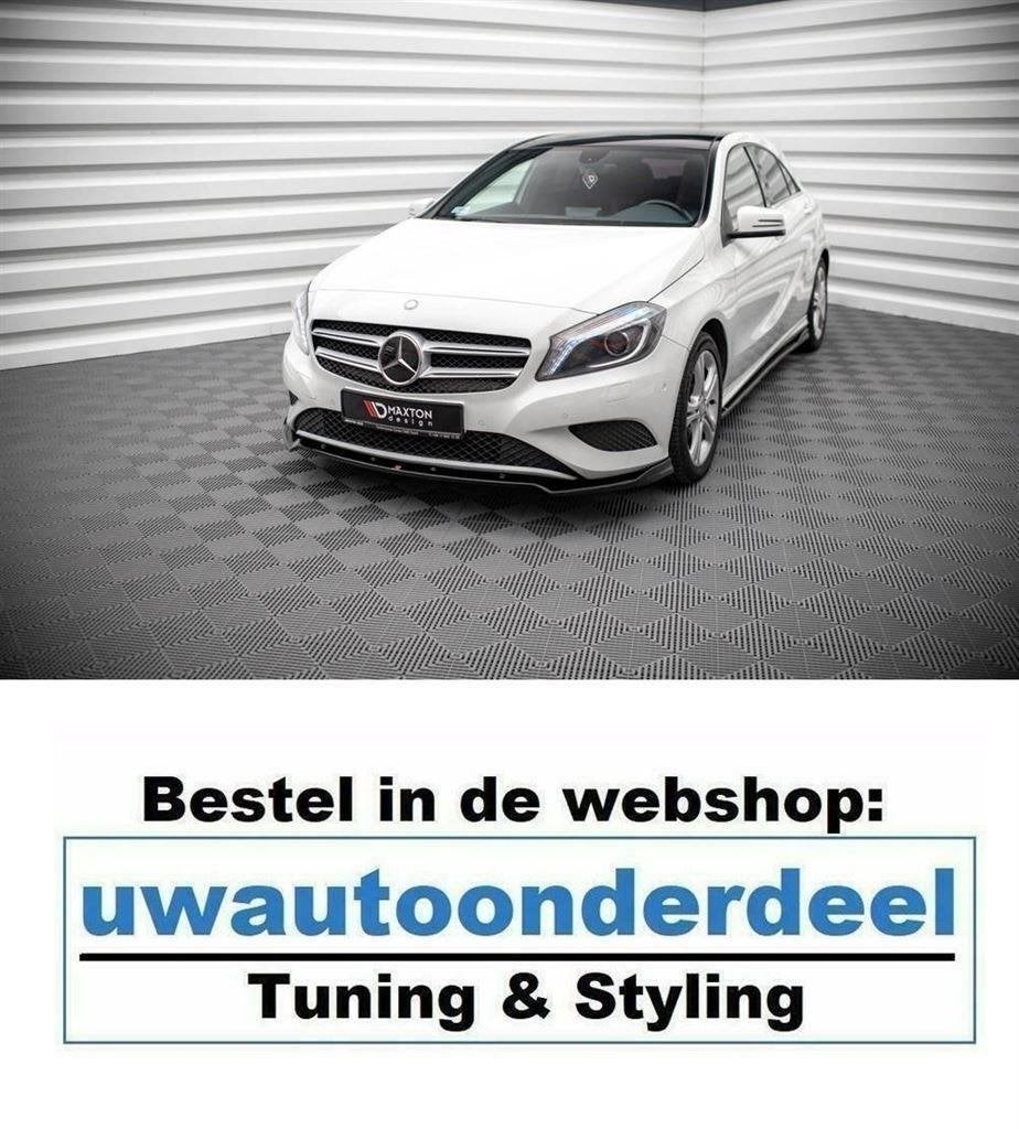 Maxton Voorspoiler Lip Splitter Voor Mercedes A Klasse W176, Verzenden