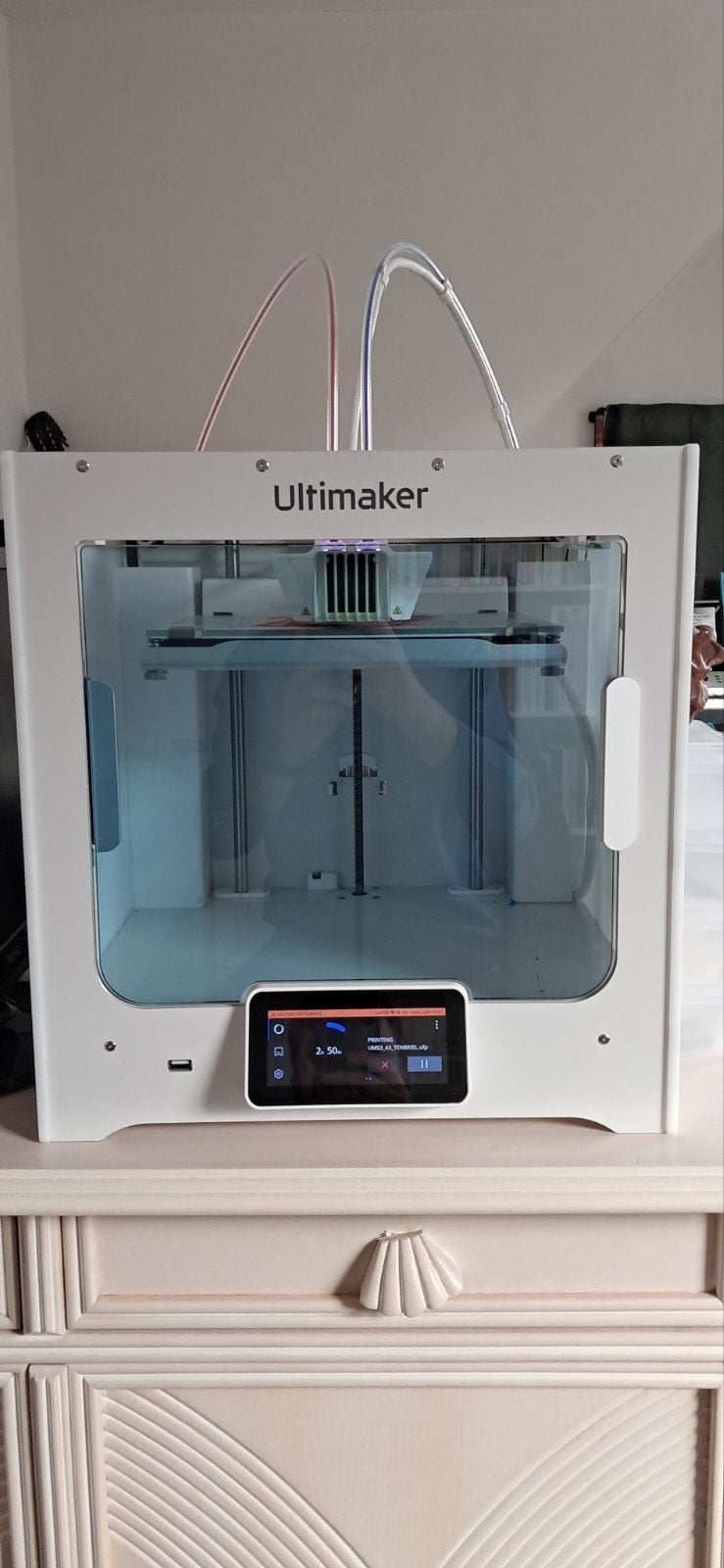 Ultimaker S3 avec 17 rouleaux de filament, Informatique & Logiciels, 3D Imprimantes, Utilisé, Filament, 3 ou plus, Wi-Fi intégré