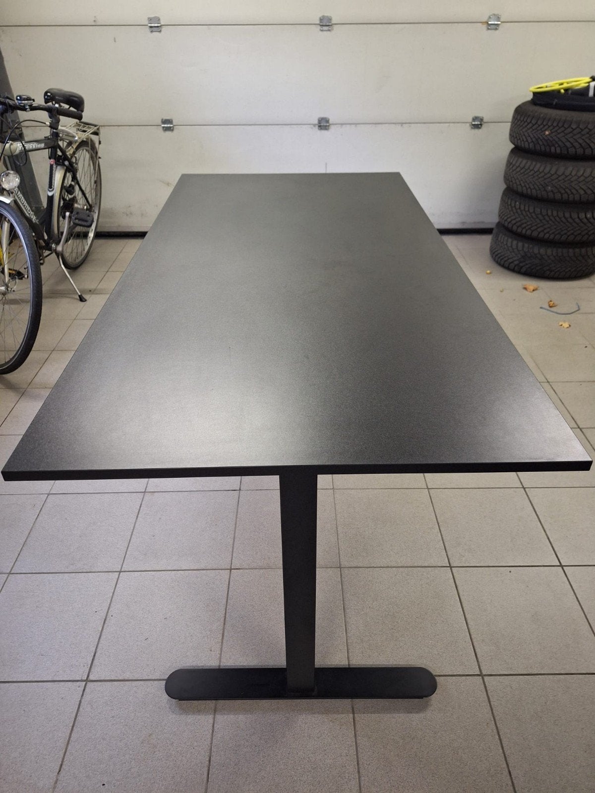 bureautafel -zo goed als nieuw-ideaal voor kot-80x160cm, Ophalen, Zwart, 160 cm, Zo goed als nieuw