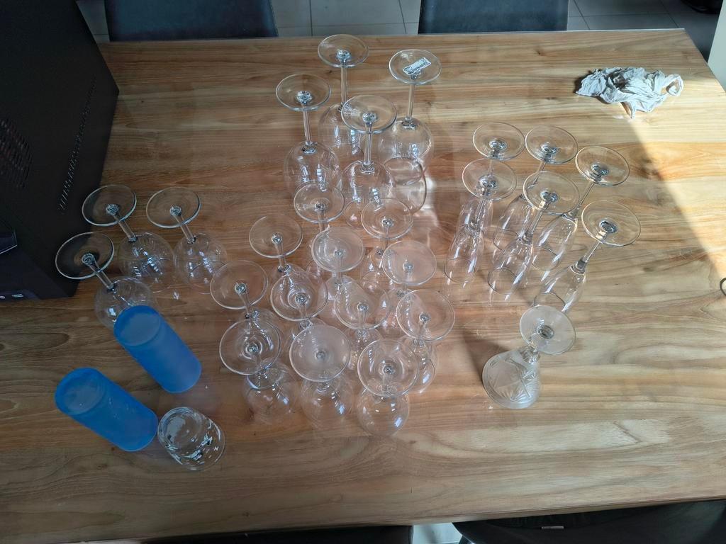Glazen, Enlèvement