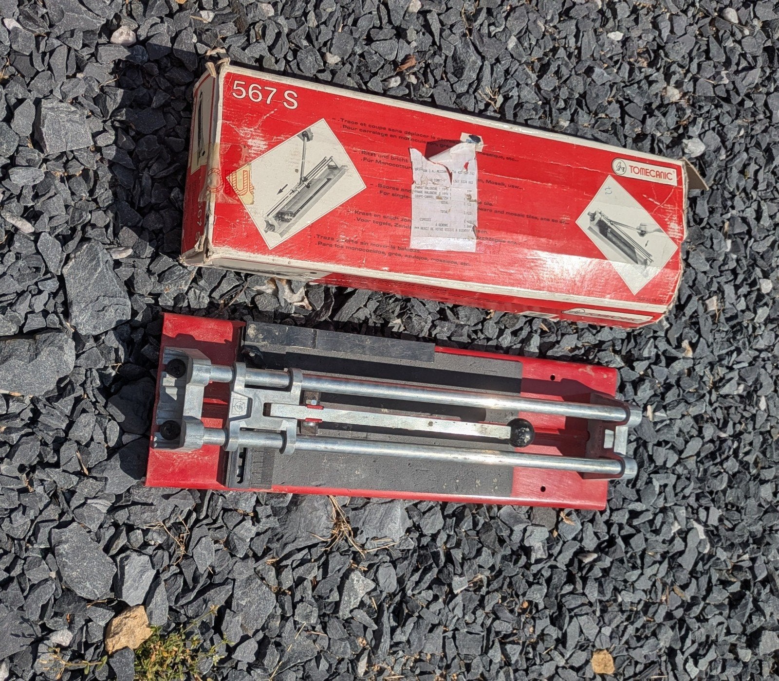 Coupe-carrelage professionnel Tomecanic Supercoup 567 S, Enlèvement
