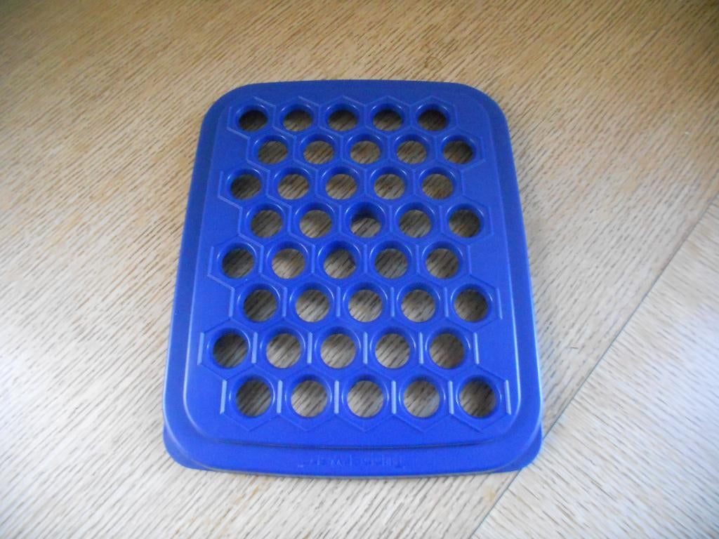 Tupperware blauwe mal voor pizza/aperitief/ravioli. DDD, Ophalen of Verzenden, Blauw