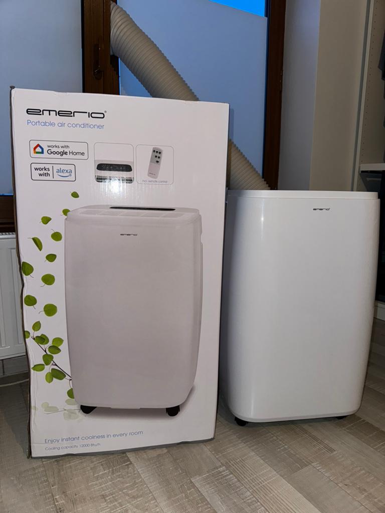 Climatiseur portable connecté Wi-Fi EMERIO, Electroménager, 60 à 100 m³, Refroidissement et Déshumidification, Comme neuf, Enlèvement
