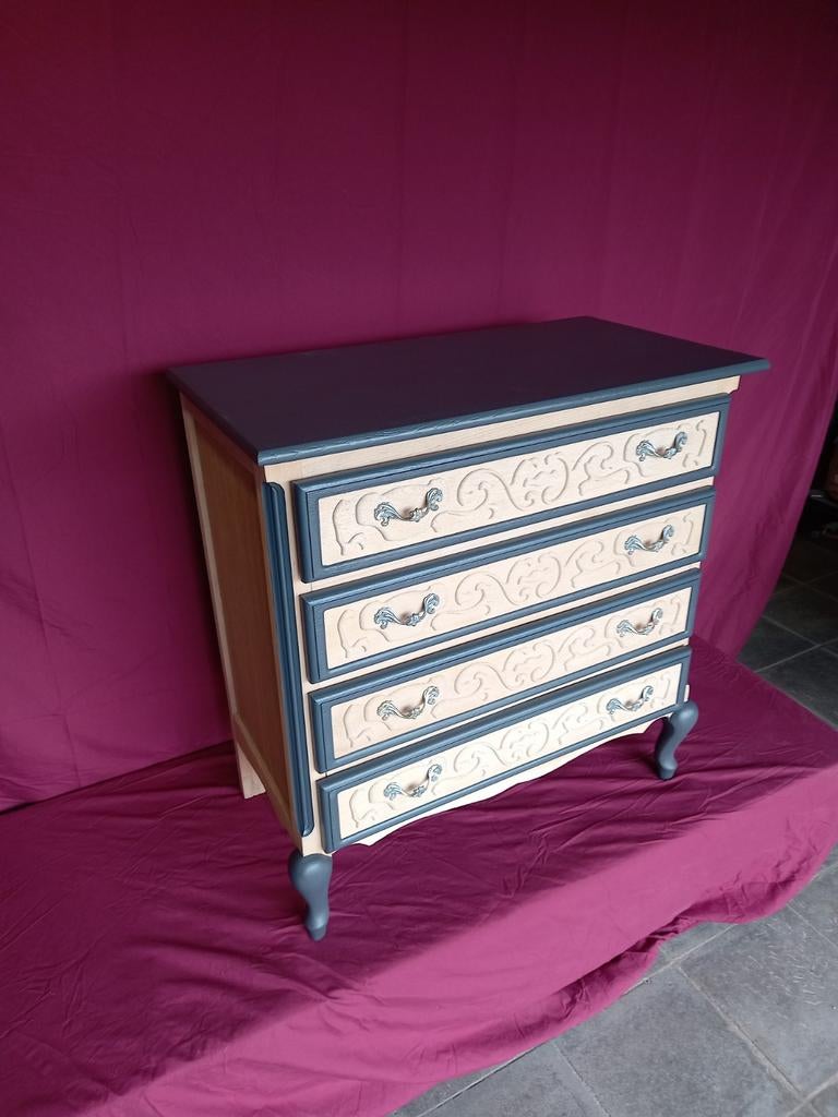 Ancienne commode aerogommer et relooké, style contemporain, Enlèvement