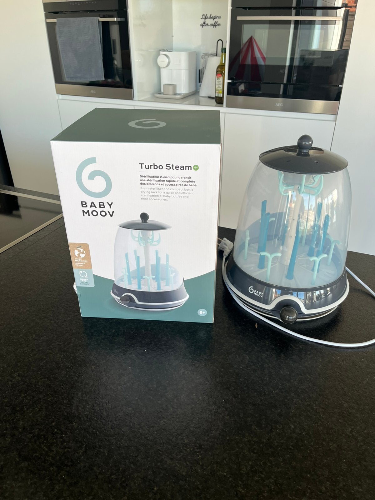 Sterilisator en flessendroogrek, Ophalen, Zo goed als nieuw, Sterilisator