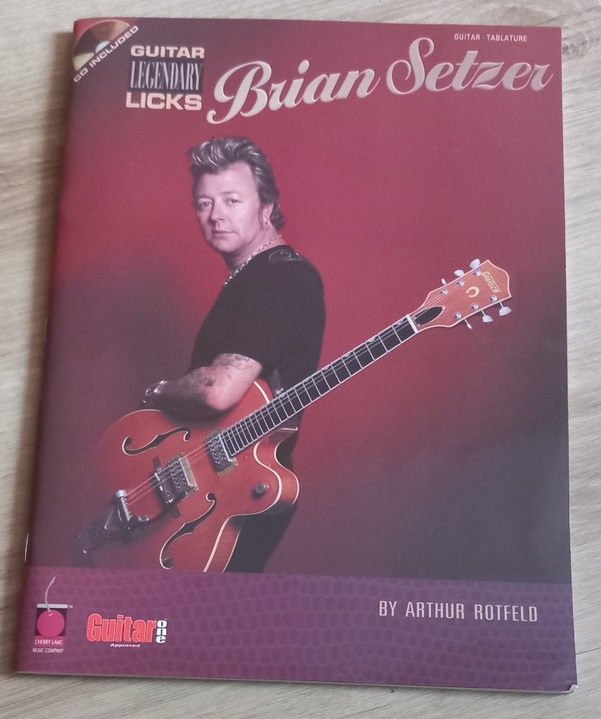 Brian Setzer Guitar Legendary Licks book, Boeken, Muziek, Zo goed als nieuw, Instrument, Ophalen of Verzenden