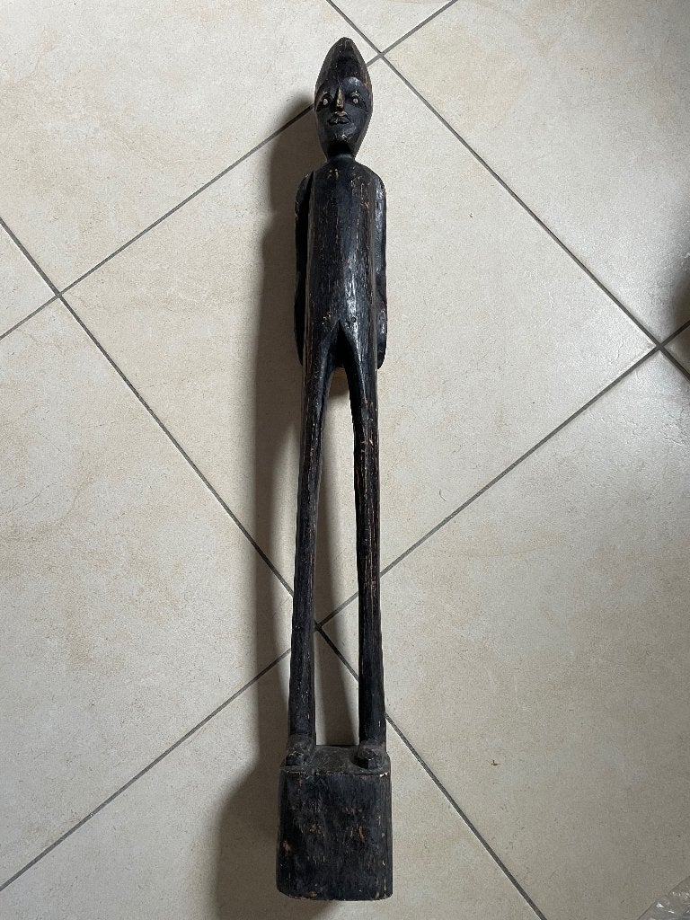 Statuette en bois type art africain, Antiquités & Art, Art | Sculptures & Bois, Enlèvement, Bois