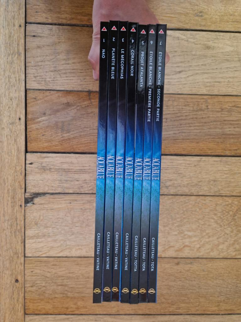 Lot de 7 bd aquablue 1 à 7, Enlèvement ou Envoi