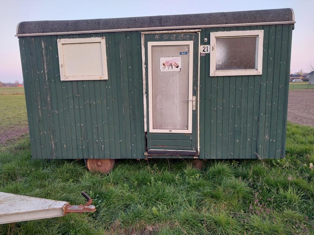 Pipowagen of bouw - schaftkeet te koop, Doe-het-zelf en Bouw, Bouwketen en Schaftketen, Ophalen