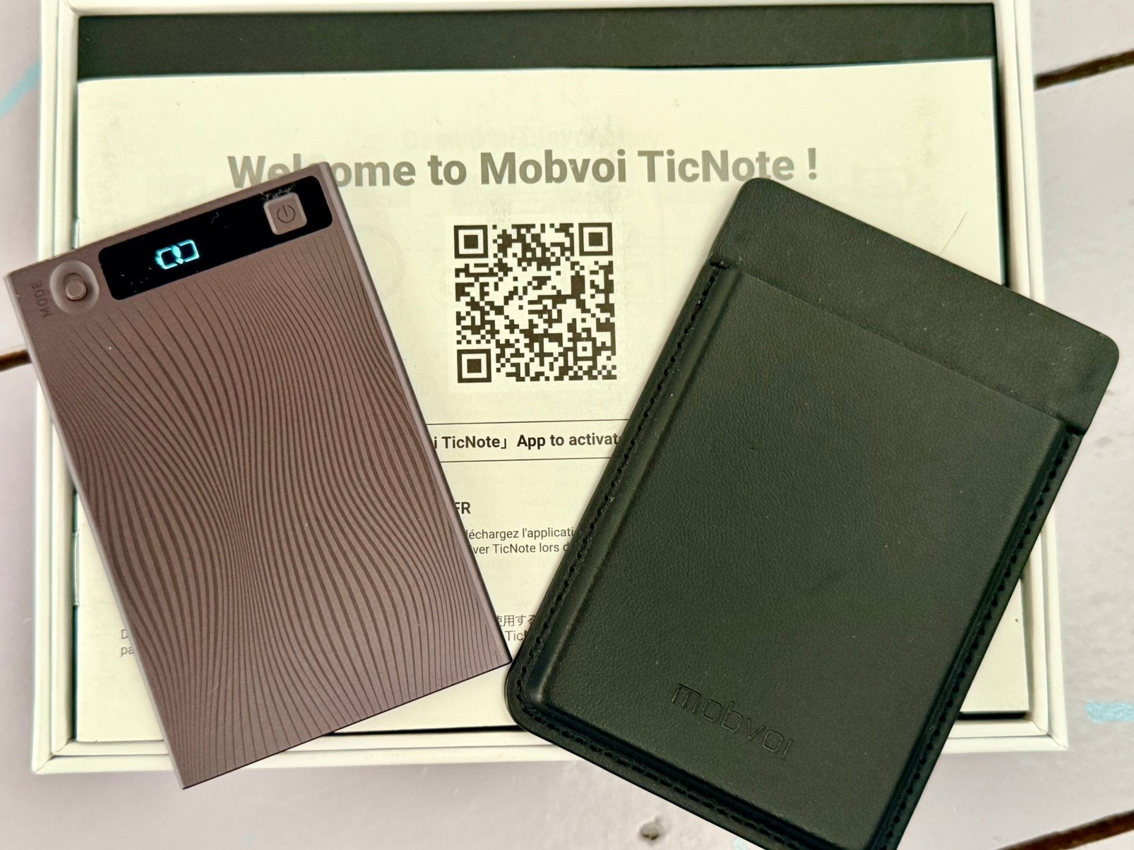 Mobvoi TicNote – Enregistreur vocal IA – complet, Audio, Tv en Foto, Bandrecorder, Ophalen