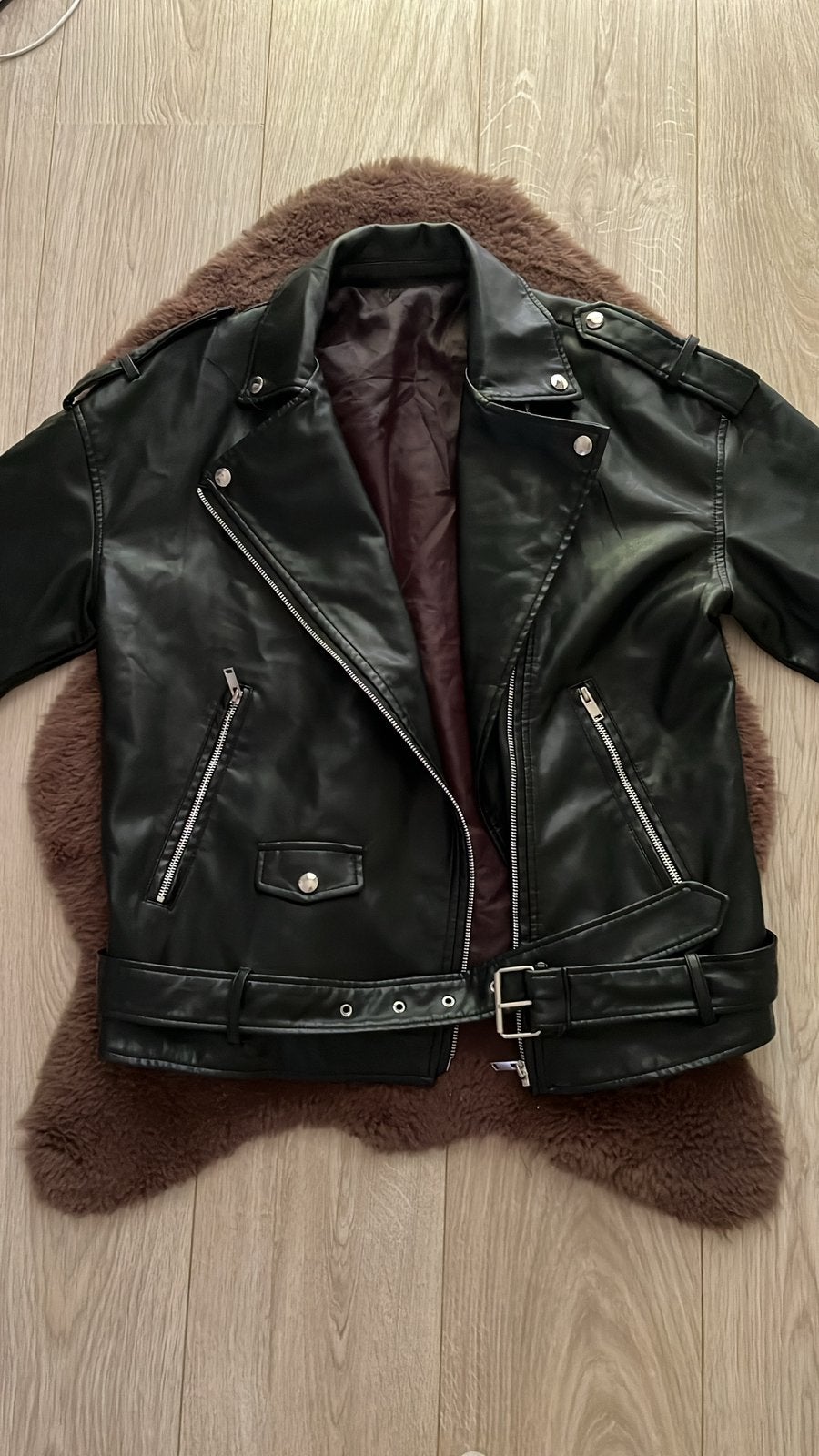 Veste en cuir synthétique, Vêtements | Femmes, Enlèvement ou Envoi, Neuf, Taille 36 (S), Noir