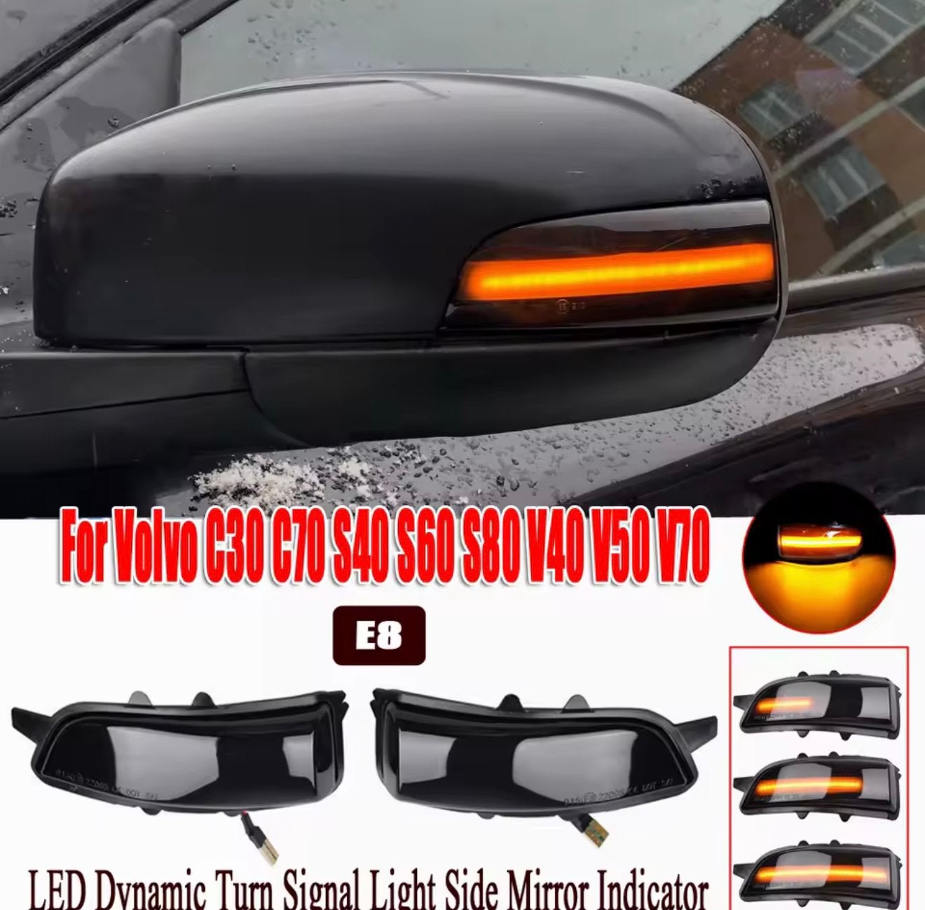 Clignotants LED Volvo C30 C70 S40 S60 S80 V40 V50 V70 (Neuf), Ophalen, Nieuw, Volvo